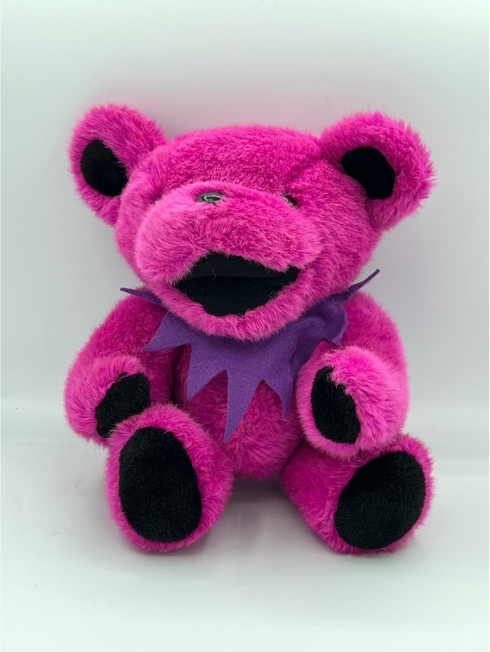 Vintage 1990 Grateful Dead Dancing Bear, Steven Smith Plush Fuchsia